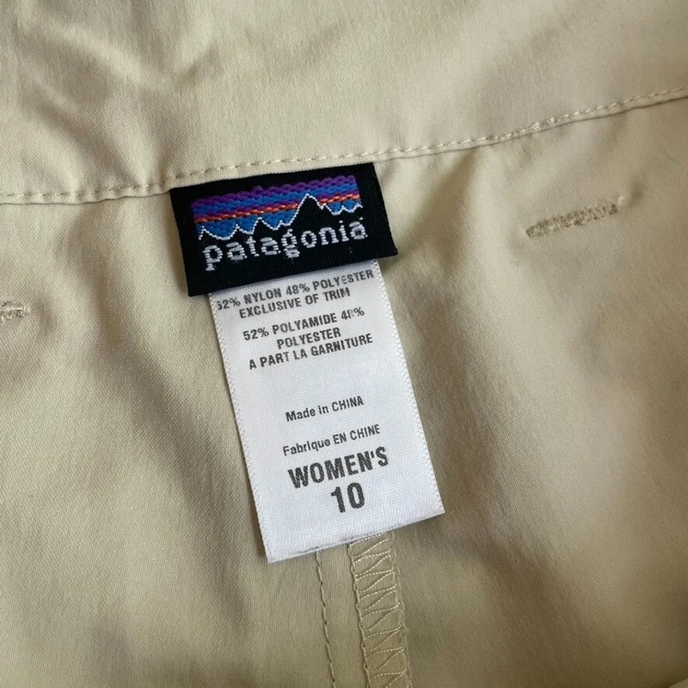 Women's‎ Beige Size 10 Patagonia Inter-Continental Hideaway Hiking Skort Skirt